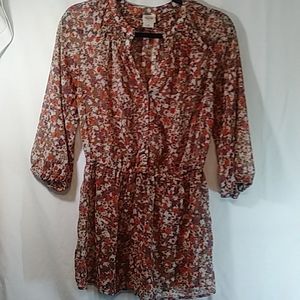 Mossimo Supply Company Size M Floral Blouse